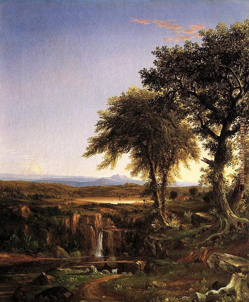 Summer Twilight painting - Thomas Cole Summer Twilight art painting